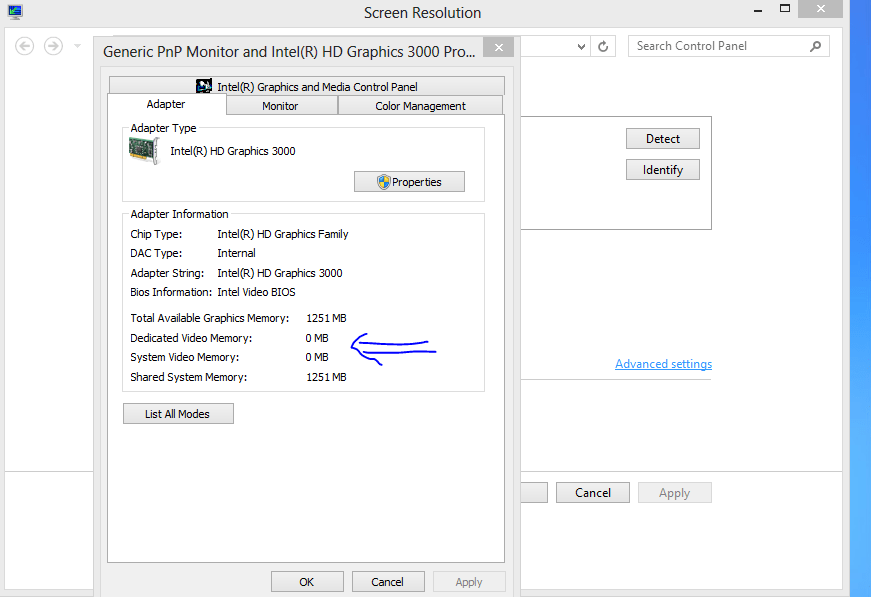 Видеокарта Intel Graphics 3000 Telegraph