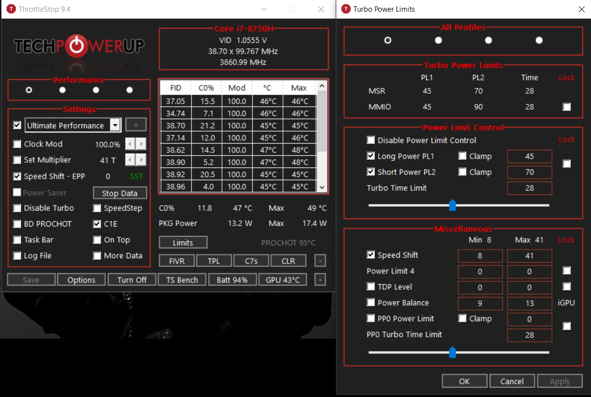 How to undervolt my CPU (i78750H) TechPowerUp Forums