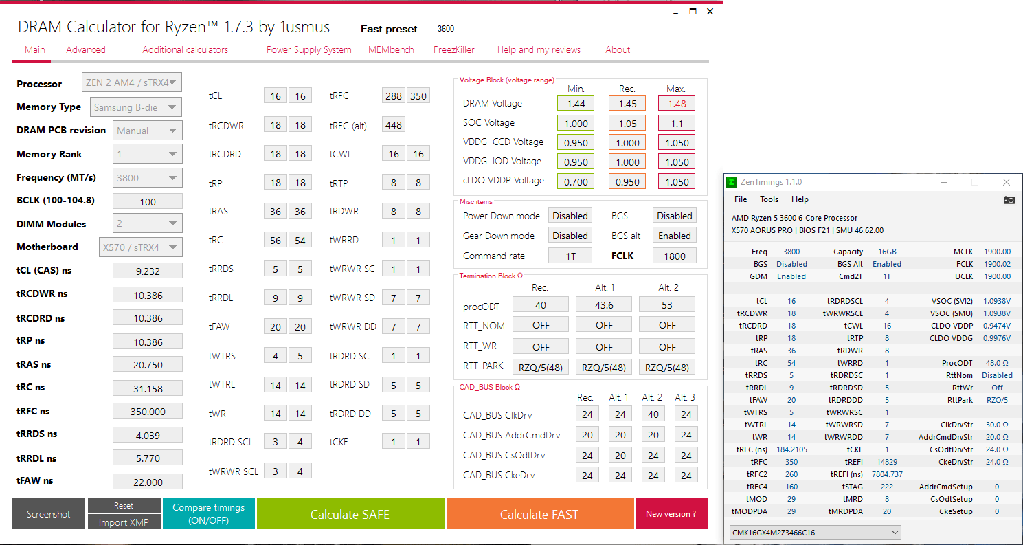 DRAM calculator for Zen 3 TechPowerUp Forums