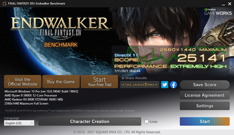 Final Fantasy XIV Endwalker GPU benchmark/Post Your