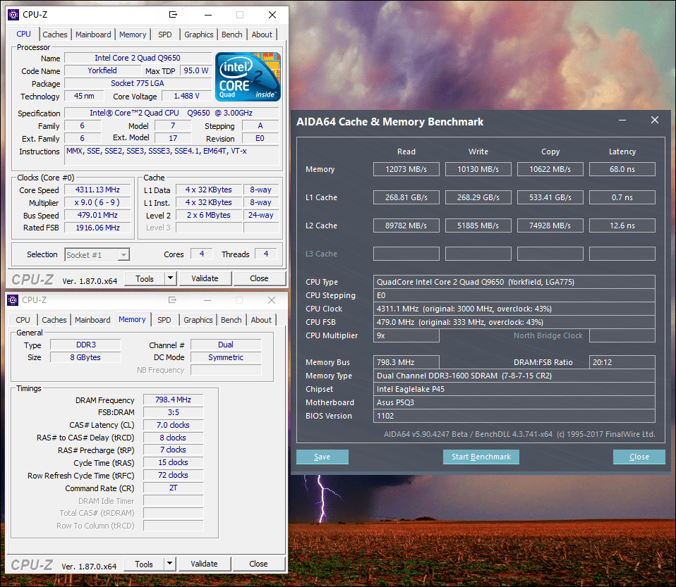 Autumn Equinox AIDA64 Cache and Memory Benchmark