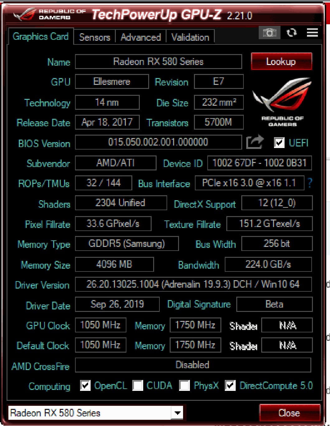 Rx 580 Oem from Pcpartner Bios TechPowerUp Forums