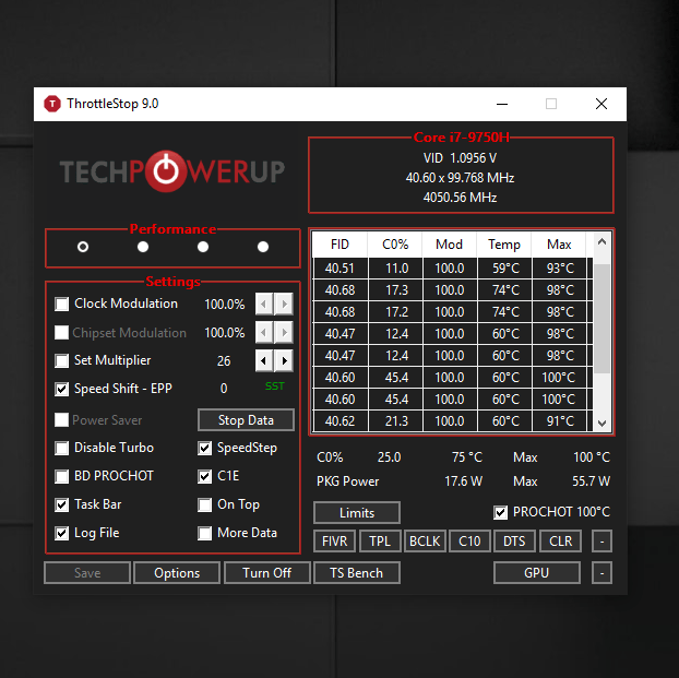 Help undervolting i7 8750h Throttlestop Page 5 TechPowerUp Forums