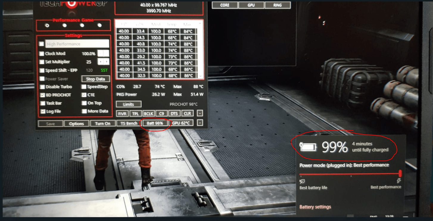 Acer Predator Helios 300 PH31753750A Throttlestop SettingsUndervolt