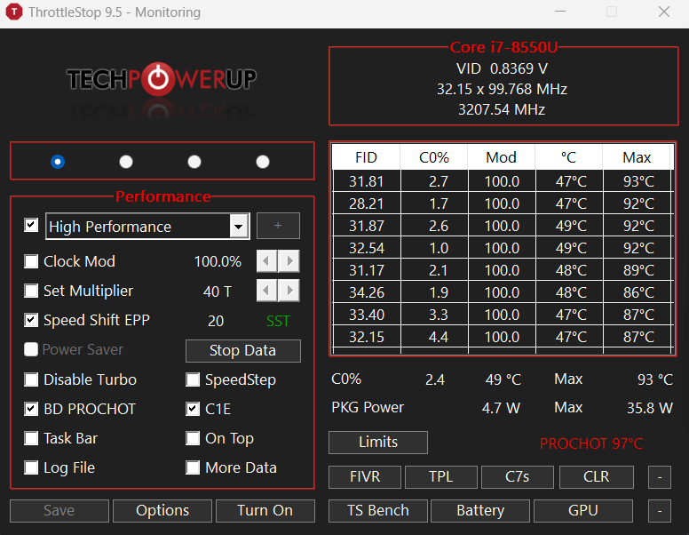 Help with ThrottleStop Setup TechPowerUp Forums