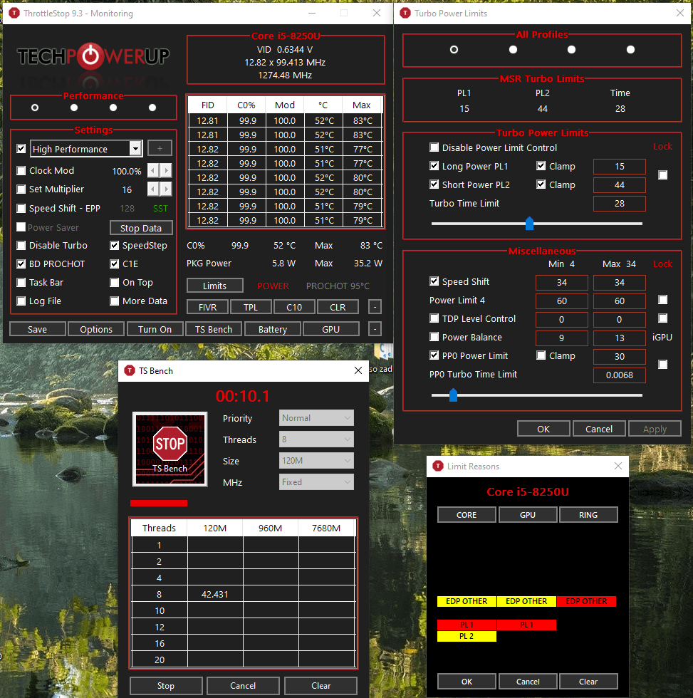 How can I enable "Disable and Lock Turbo Power Limits" in Linux based