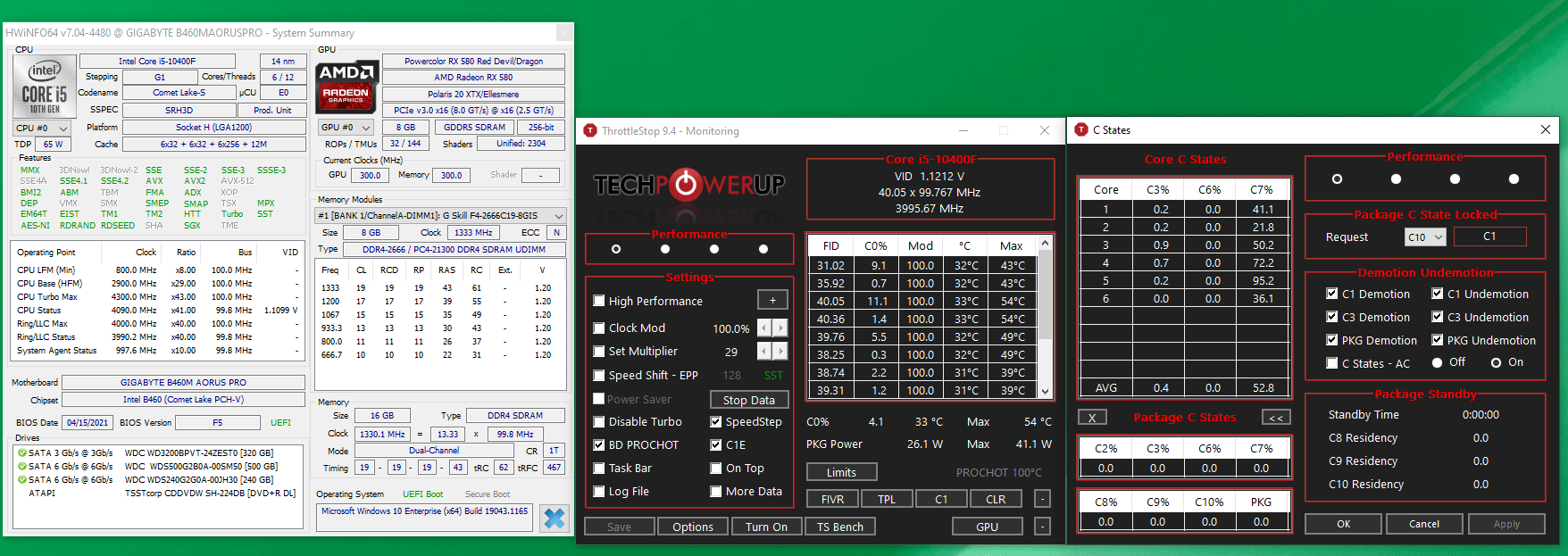 Does software like ThrottleStop and QuickCPU make any permanent changes