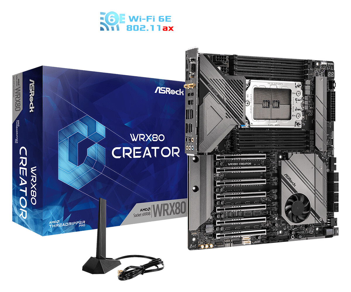 ASRock Intros WRX80 Creator Motherboard for Threadripper PRO 5000