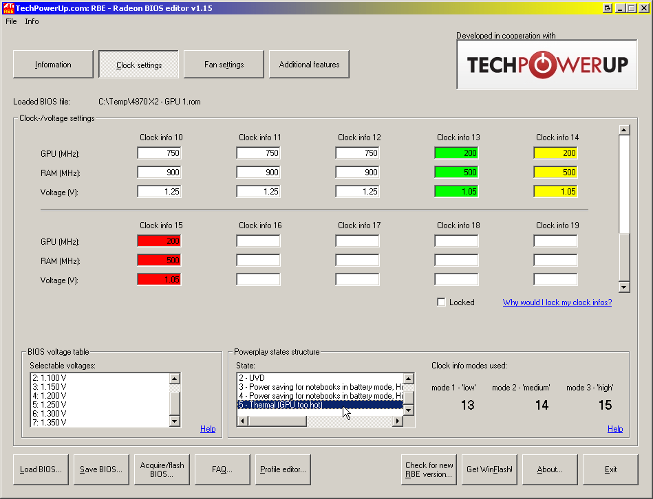 RBE Radeon BIOS editor