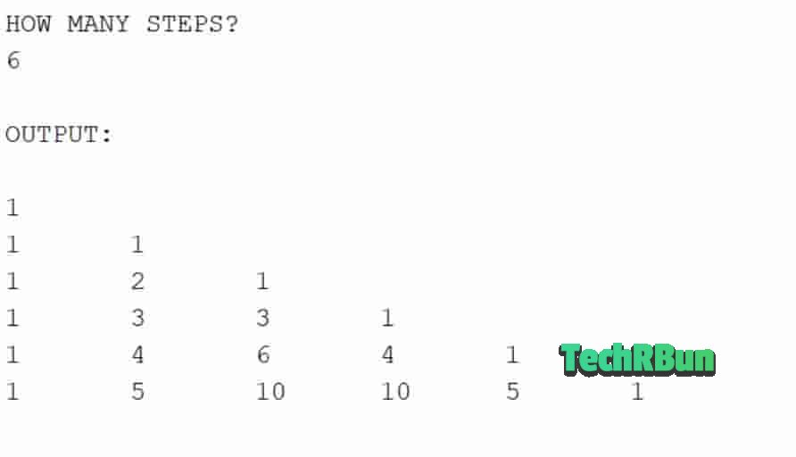 Pascal's Triangle in Java Using a 2D Array (Up to N steps)