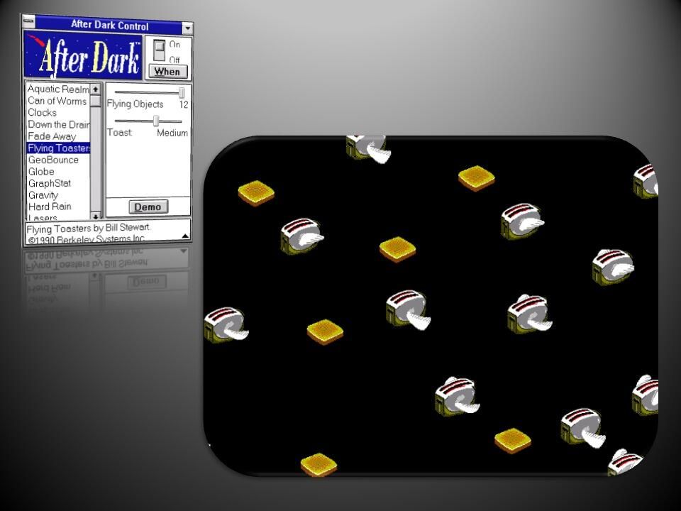 Photos Classic Windows screensavers from Windows 1.0 to Windows 98