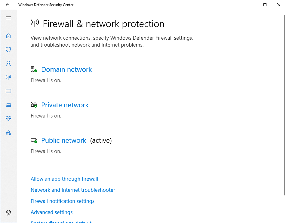 How to turn on the Windows 10 Firewall and configure its settings