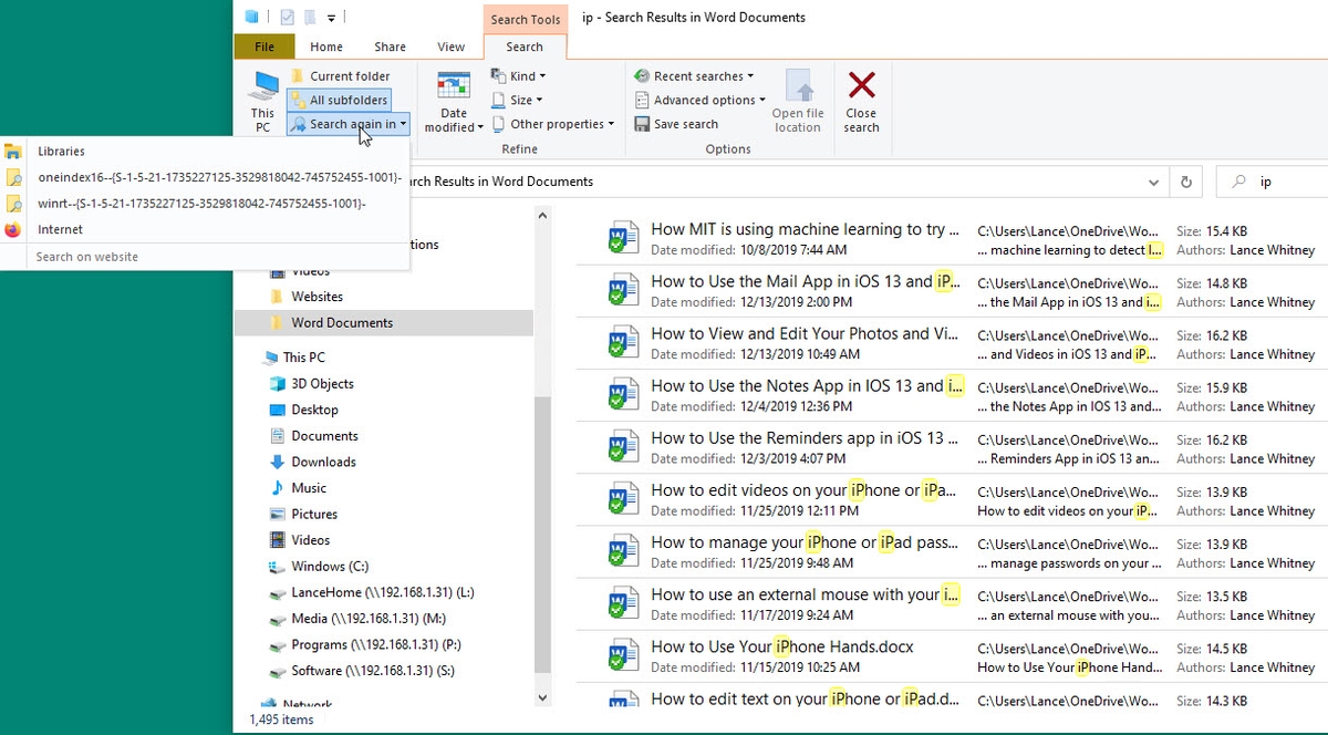 How to use the Search tool in Windows 10 File Explorer TechRepublic