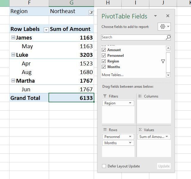 How To Filter Data From A Pivot Table