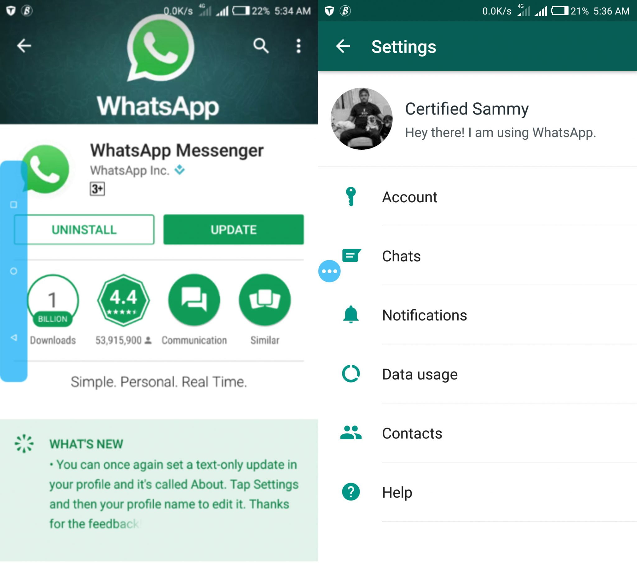 Latest WhatsApp Update For Android and iOS Brings Back Old