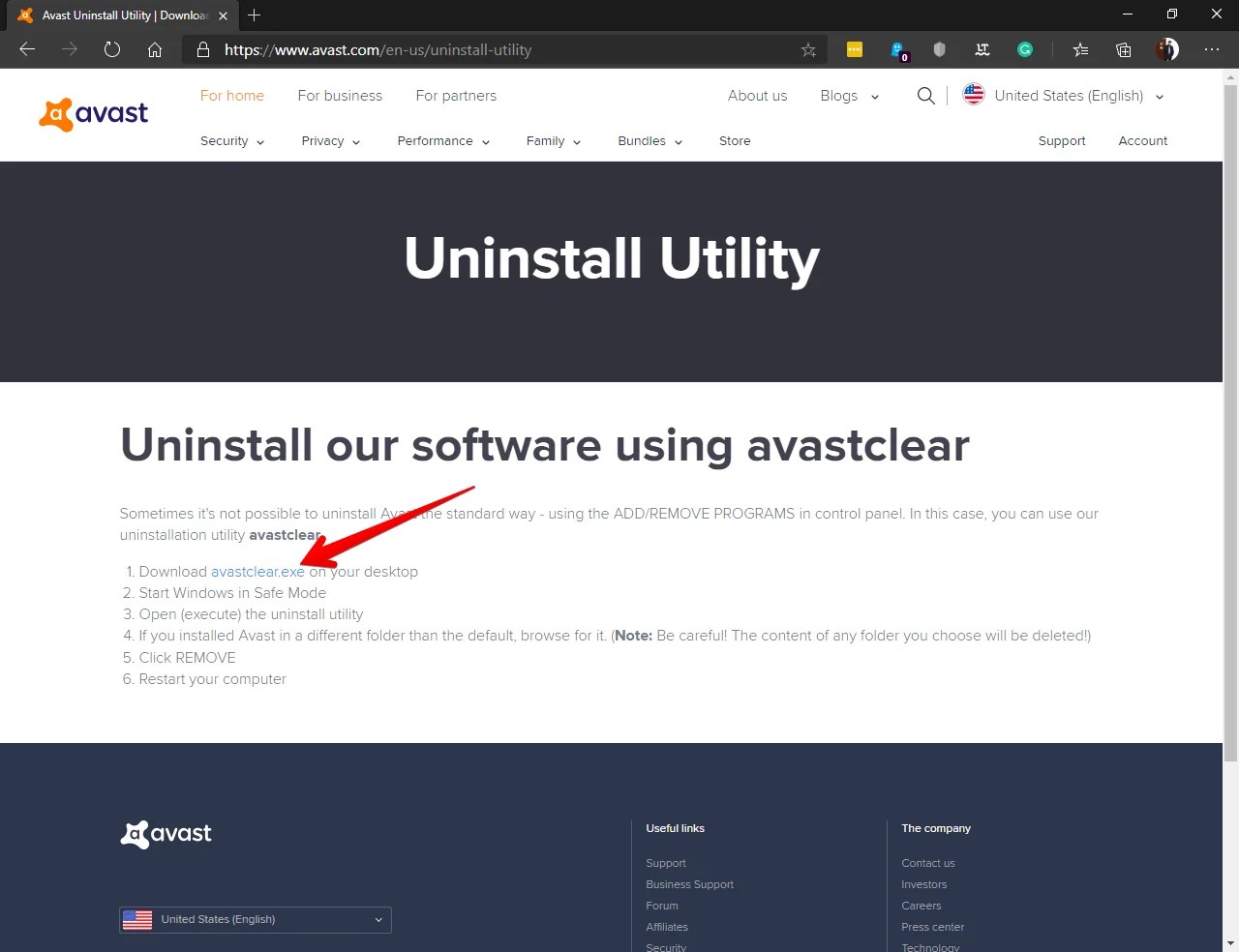 Avastclear.exe Windows Xp