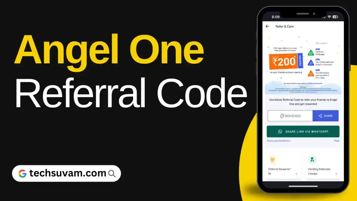 Angel One Referral Code 2024 (Earn ₹200 Voucher Per Refer)