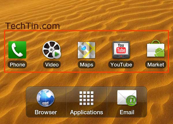 How to remove icons from Homepage in Samsung Galaxy Tab TechTin