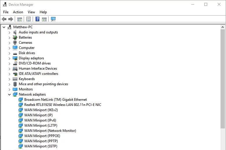 Windows Could Not Find A Driver For Your Network Adapter
