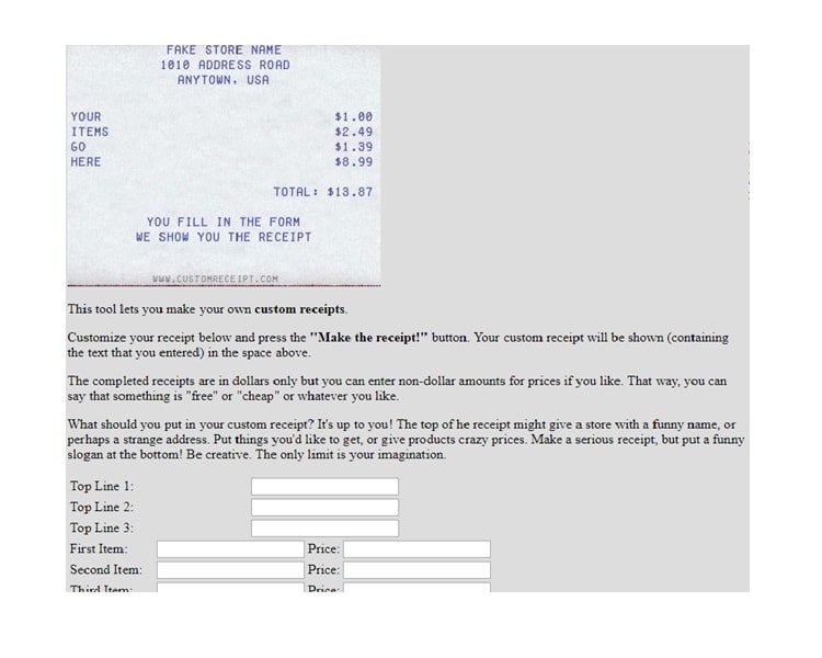 Top 12 Free Receipt Makers