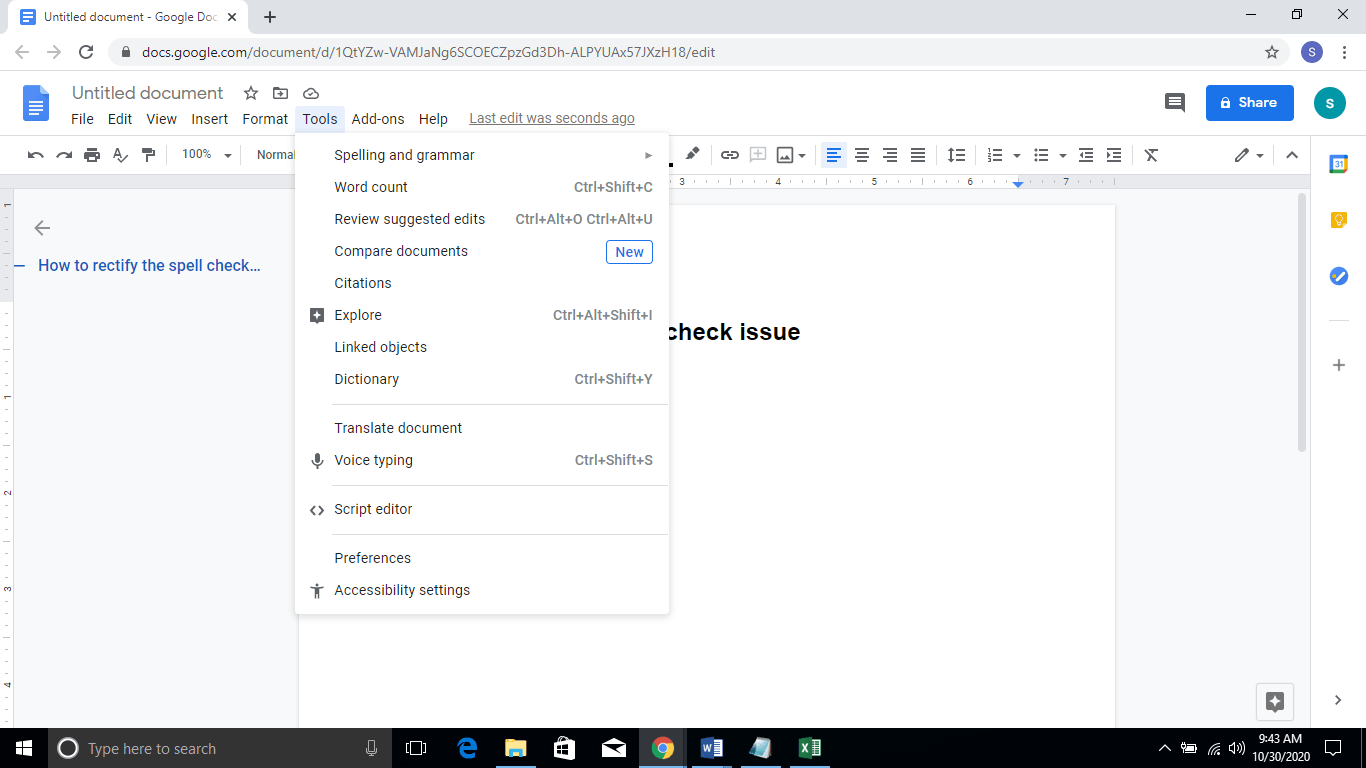 Google Docs Spell Check Not Working! How to Fix?