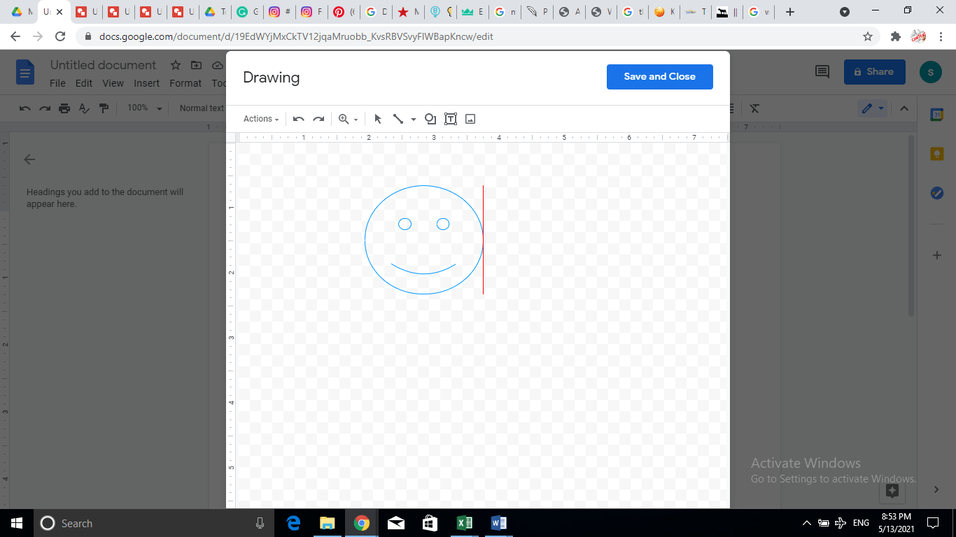 How to Insert Shapes in Google Docs?