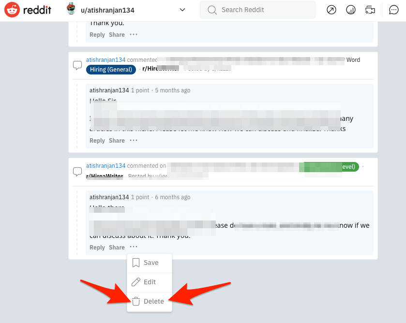 How to Delete Reddit History?