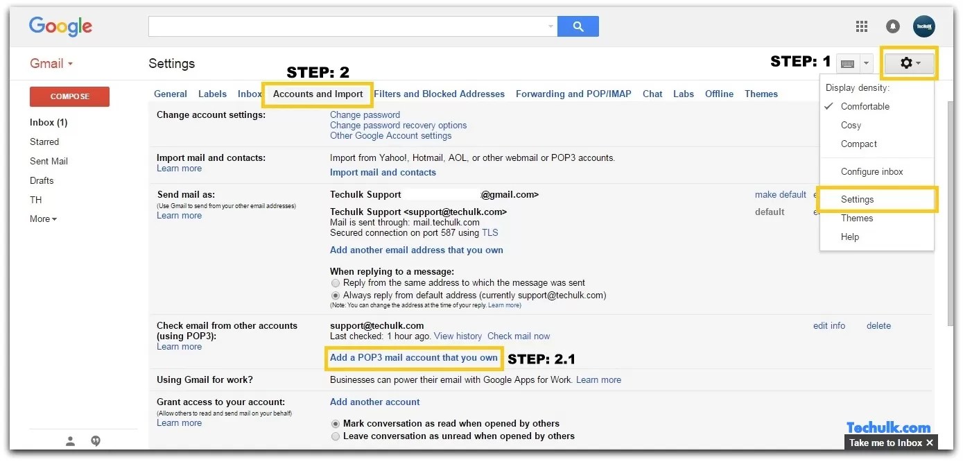 Integrate Gmail with HostGator webmail account Techulk