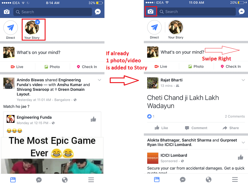 How to Use and Create Facebook Stories on iOS and Android App