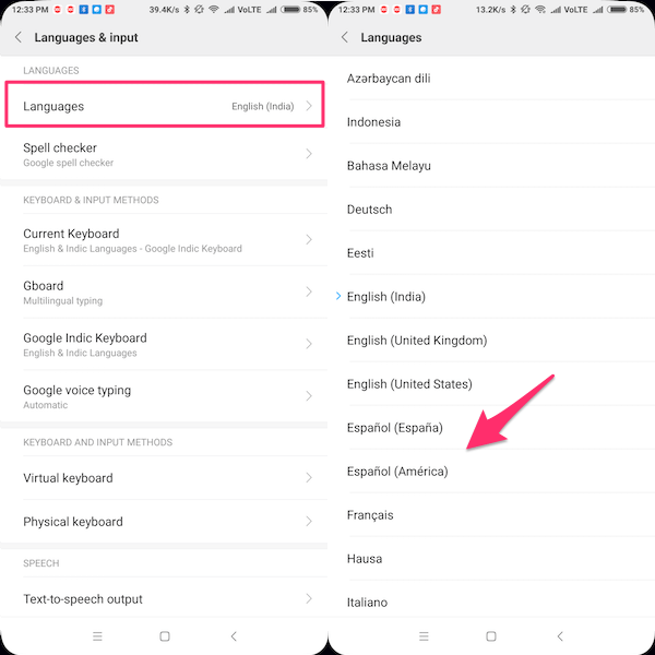 How To Change Language In WhatsApp