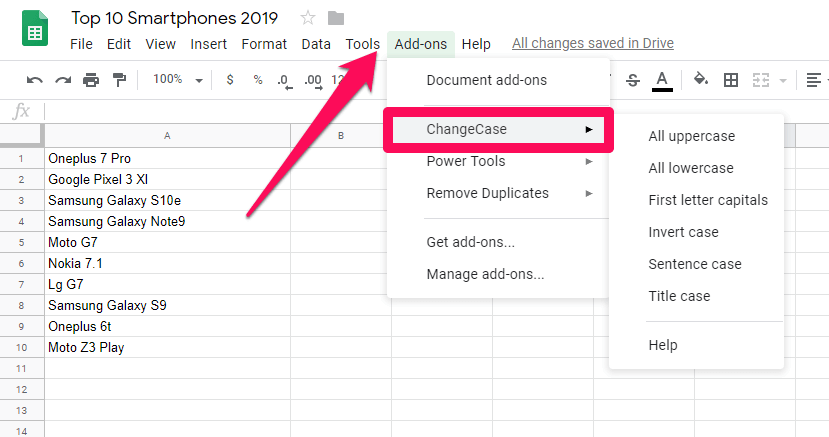 How To Change Case In Google Sheets TechUntold