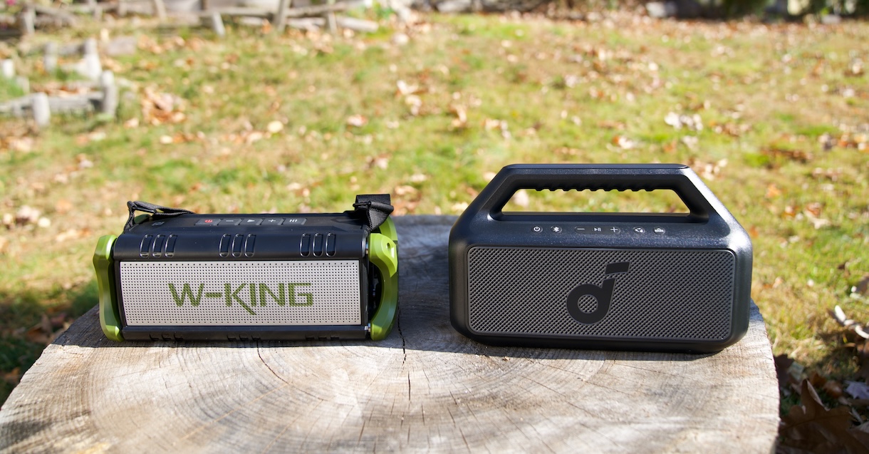 Best Outdoor Bluetooth Speaker Under 100 WKING or Soundcore Boom 2