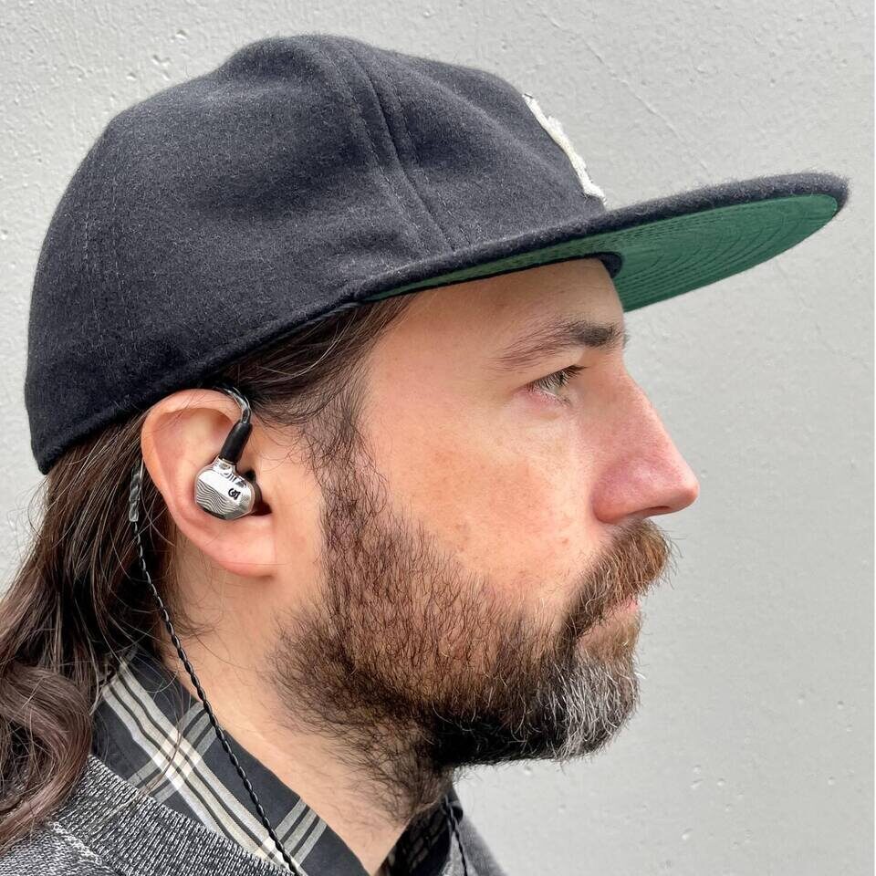 Campfire Audio Saber Inear headphones in Damascus steel