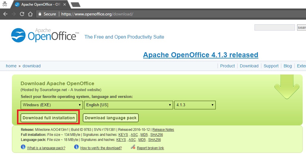 Cannot uninstall openoffice language pack olpormob