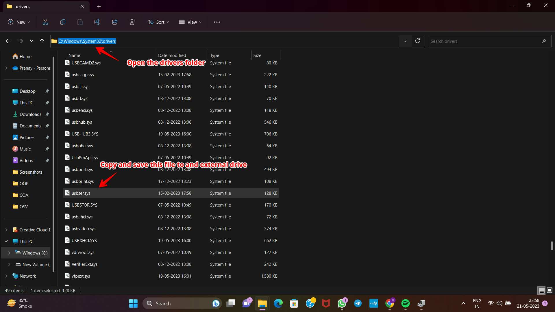 A Service Installation Section In This INF Is Invalid Error Windows 11