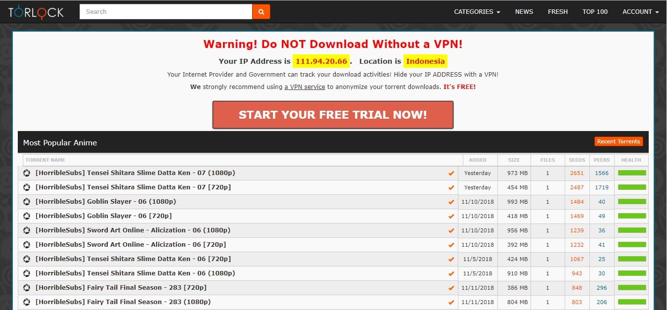 10 Best Anime Torrent Websites In 2021 ( Working, English Subtitles )