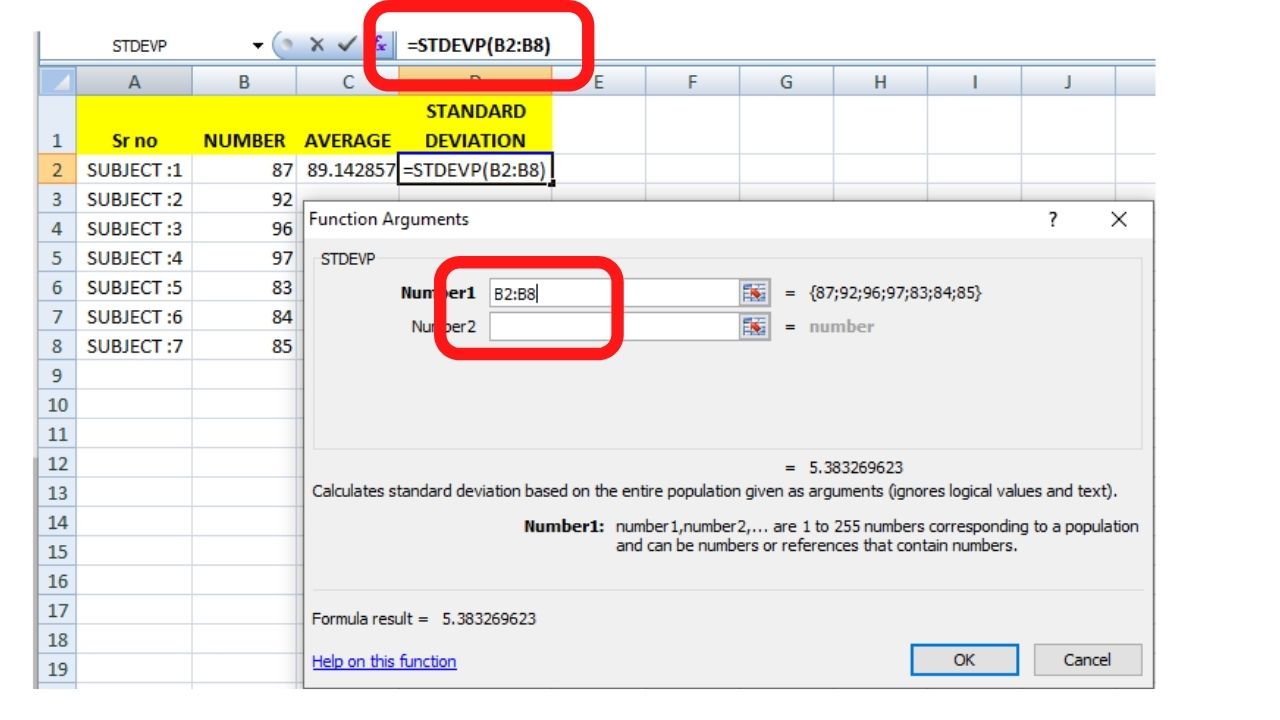 How To Calculate Standard Deviation In Excel Techyuga
