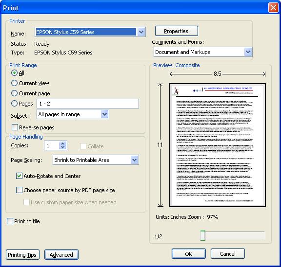 Printing backtoback in Adobe Reader 9