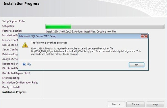 Sql Server 2012 Installation Failed Error 1330 Techyv Com