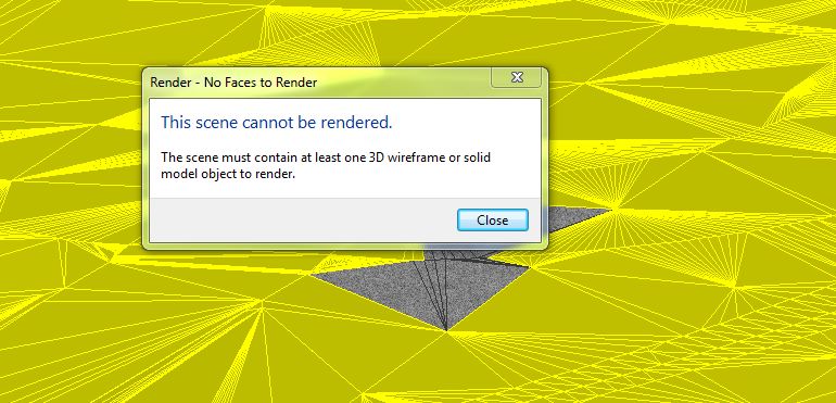 Error When Rendering A Huge Drawing