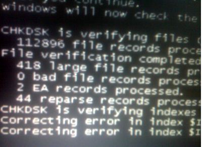 Acer Aspire CHKDSK issue error - Techyv.com
