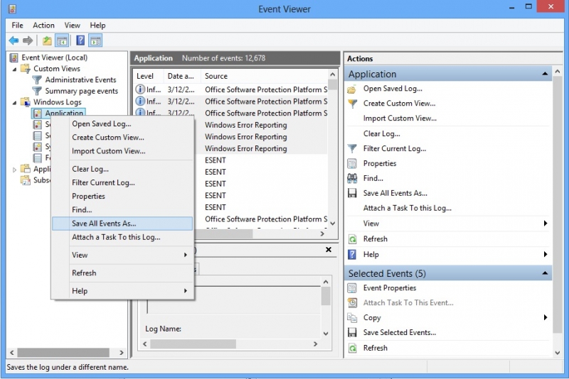 How to recover Windows Event Log