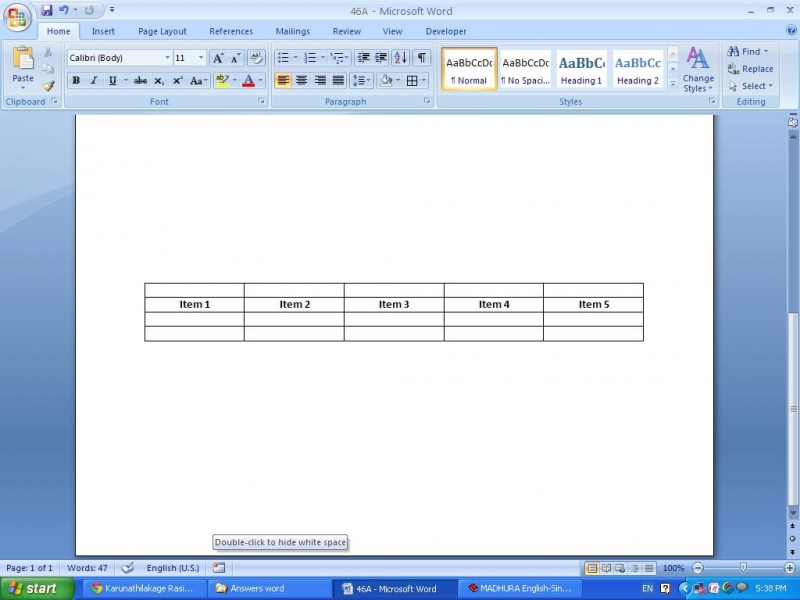 How to modify tables in Microsoft word?