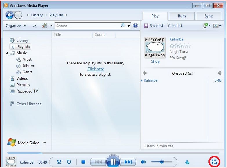 Windows Media Player Settings