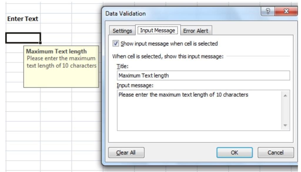 Create Custom Error Message