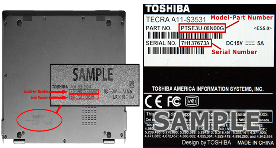Necessity of Toshiba Laptop serial number look up whenever brought