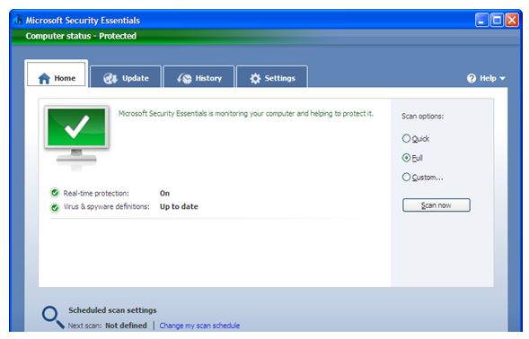 Help Me To Fix Microsoft Security Essential For Window 7 64 Bit Home