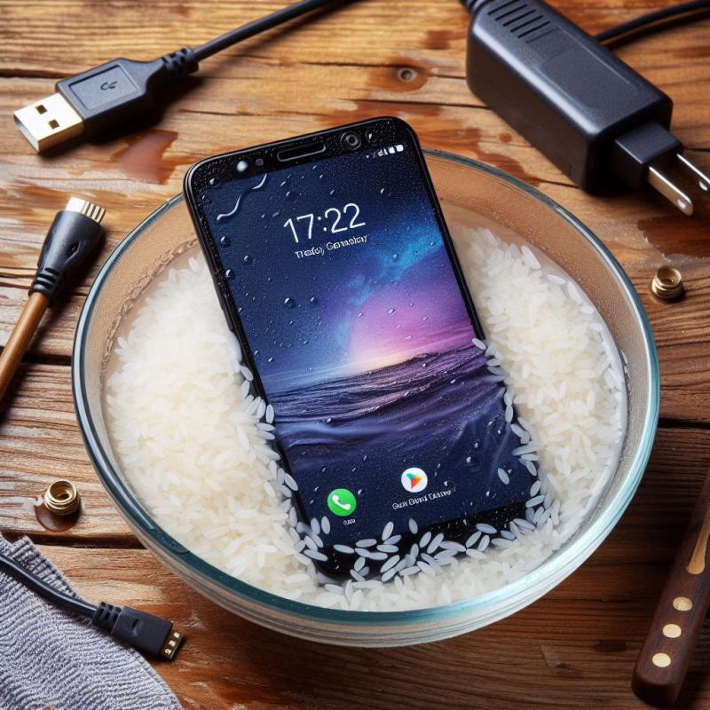 Phone got wet? DO NOT put it in rice, come on now, you know it's