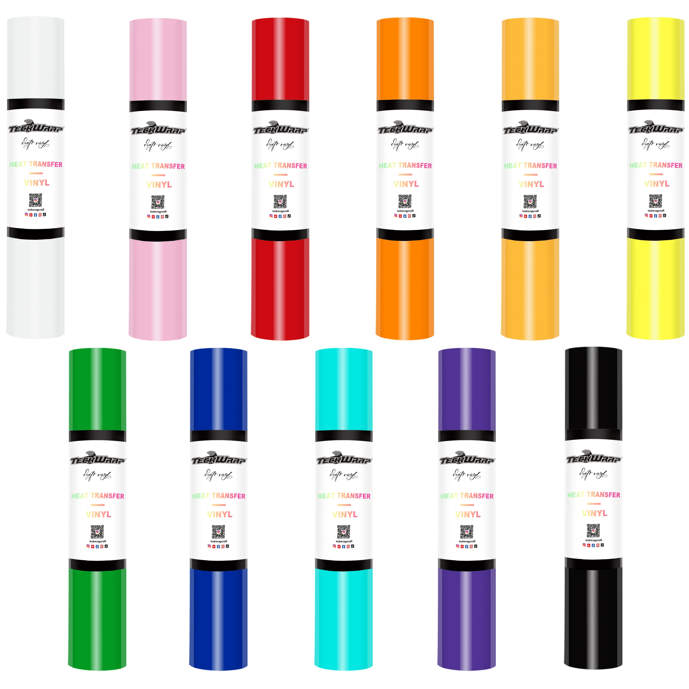 HTV Rolls Standard Colours TeckWrap Craft Australia