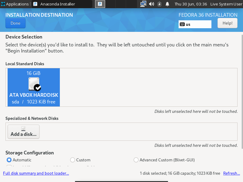 How to Install Fedora 36 XFCE Desktop Edition